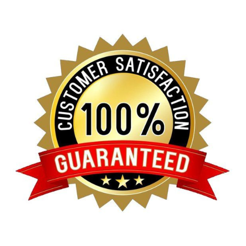 100 percent customer satisfaction guarantee badge icon