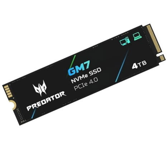 High-speed NVMe SSD storage drive for computers and laptops