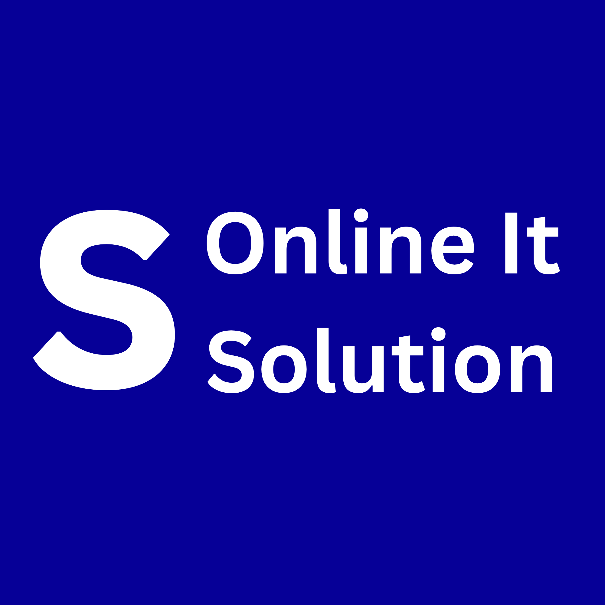 Online IT Solution logo representing technology and IT services