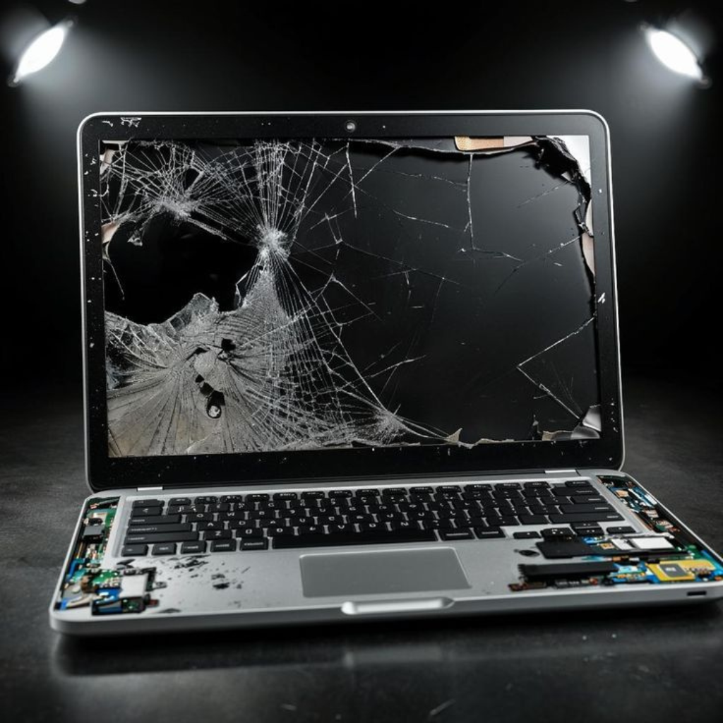 Damaged Laptop Repair Service by Professional Technician